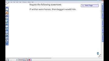 Negating Conditional Statements