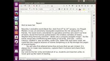 Create Textual Resource using LibreOffice Writer