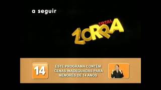 Vinheta Clificação Indicativa 14 Anos Zorra Total 2007 - 2011