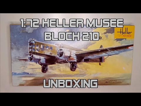 Maquette Avion Heller 1:72 - BLOCH MB 210 - Military Aircraft - Année 1996 - Partiellement Montée