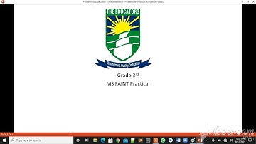 Grade 3 Topic MS paint practical