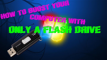 How to BOOST your computer with ONLY A FLASH DRIVE!