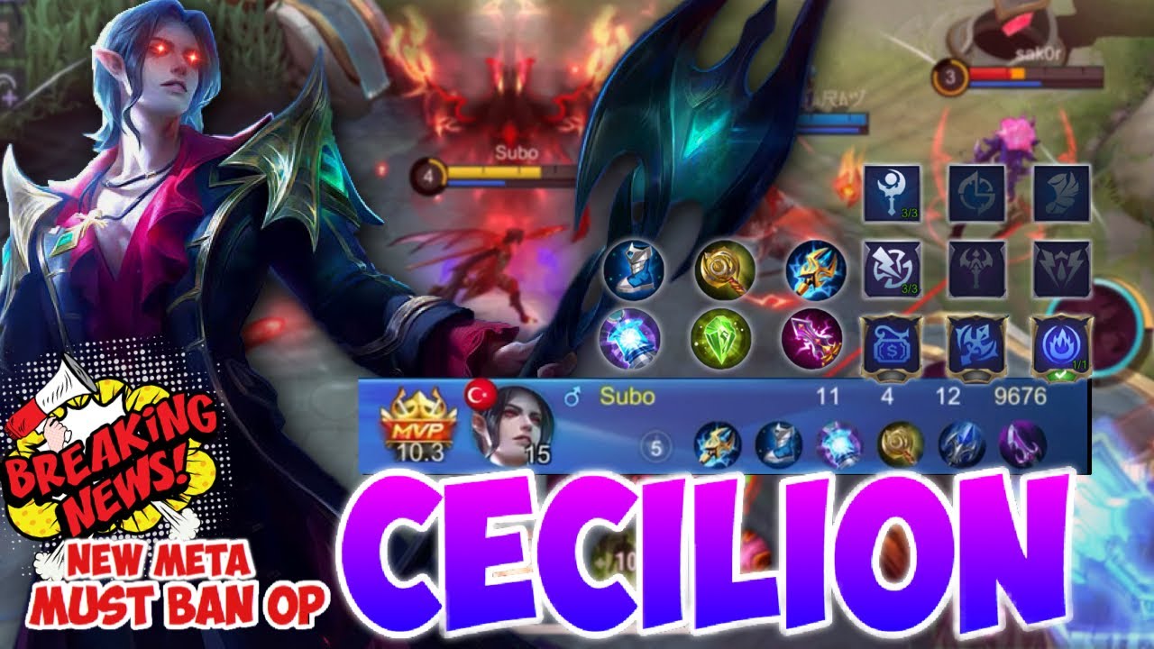 Must ban OP Cecilion - Gameplay Cecilion MobileLegends