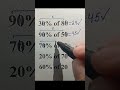 A Hidden Trick to Find Percentages Fast #mathtrick #maths #mathematica #mathematics #education