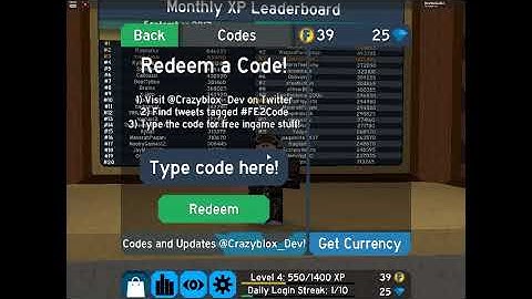 [CODE] How to get 1000 XP + 10 Gems (ROBLOX: Flood Escape 2)