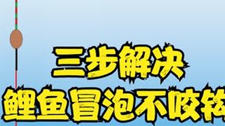 鲤鱼在窝里光冒泡不吃饵？教你一套调漂方法，三步让大鲤乖乖咬钩 #钓鱼  #钓鱼技巧  #钓鲤鱼  #调漂