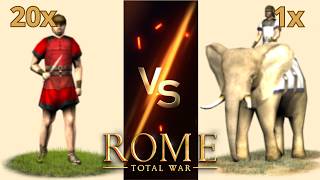 Can Carthaginian Elephants Beat a Blob of Peasants in Rome: Total War?