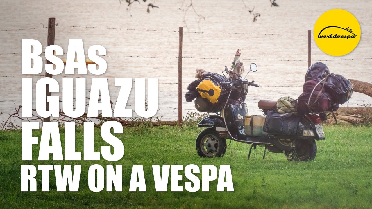 Vespa travel to Iguazu falls | Motorcycle Adventure South America [EN SUB]