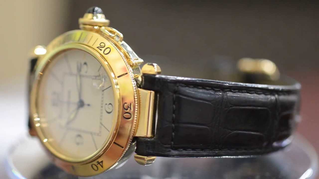 Pre-Owned Cartier Pasha 38mm Yellow Gold - Boca Raton Pawn - YouTube