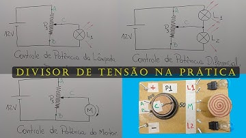 Divisor de tensão e potenciômetro - funcionamento e aplicações