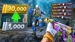 Getting the HIGHEST RANK while SOLO Qing in CS2...