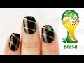 AMAZING Technique! Brazil World Cup Nail Art Tutorial