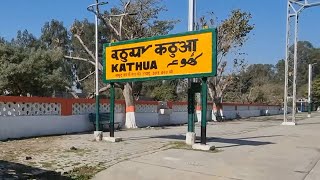 Kathua railway station Jammu and Kashmir, Indian Railways Video in 4k ultra HD