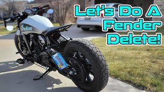 Indian Scout Bobber Fender Delete How To