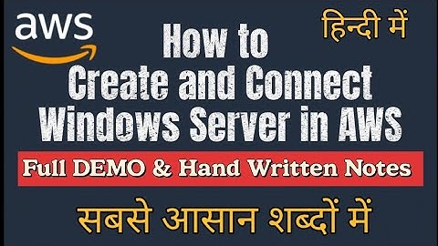 How to Create and Connect Windows Server in AWS FULL DEMO in Hindi | Cloud Tech Burner