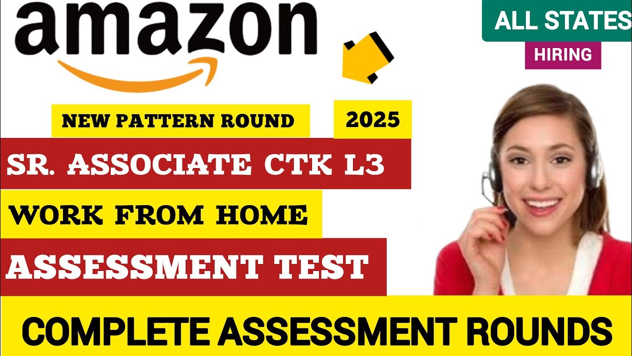 Amazon Sr.Associate CTK Svc | Complete Assessment Test | 2025 | Must Watch 