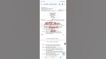 MPPSC Mains  Paper 3.  2024
