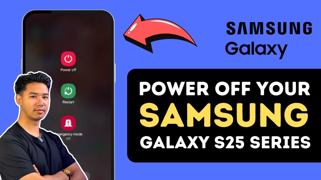 How To Turn Off (Power Off) Samsung Galaxy S25 / S25 Ultra - YouTube