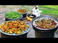 Hot Mirchi Bajji With Cool Curd Rice Recipe || Chilli Bajji Recipe || Nawabs Kitchen