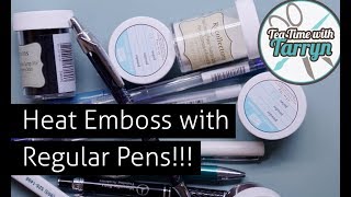 Emboss powder with regular pens | Tea Time With Tarryn | Episode