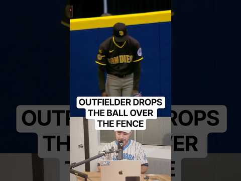 Outfielder drops the ball over the fence for a home run, a breakdown