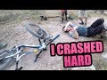 I CRASHED HARD ON THIS MTB TRAIL *HOSPITAL*