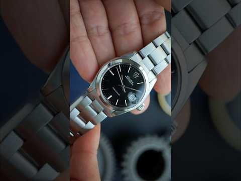 Rolex Oysterdate 31mm Ref. 6466 Steel Black Dial Manual Wind 1986