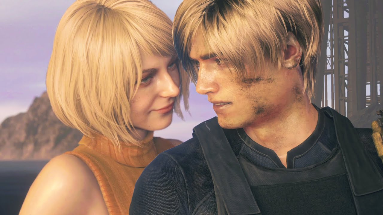 Leon Meets Ashley Scene With ALL DLC Costumes - Resident Evil 4