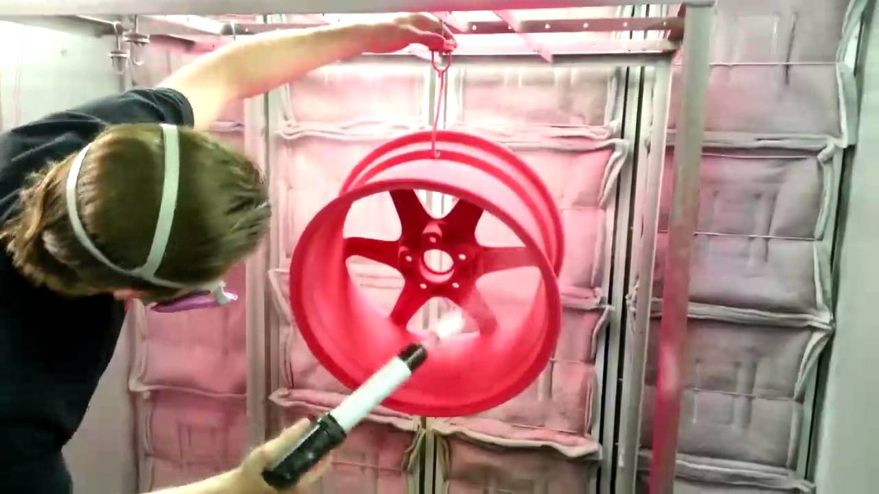 How To Powder Coat A Wheel - YouTube