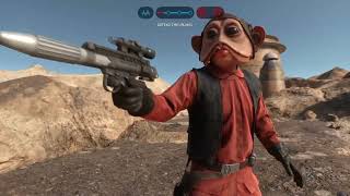 Star Wars Battlefront 1- Got to Play Nien Nunb a Bit | Walker Assault Match