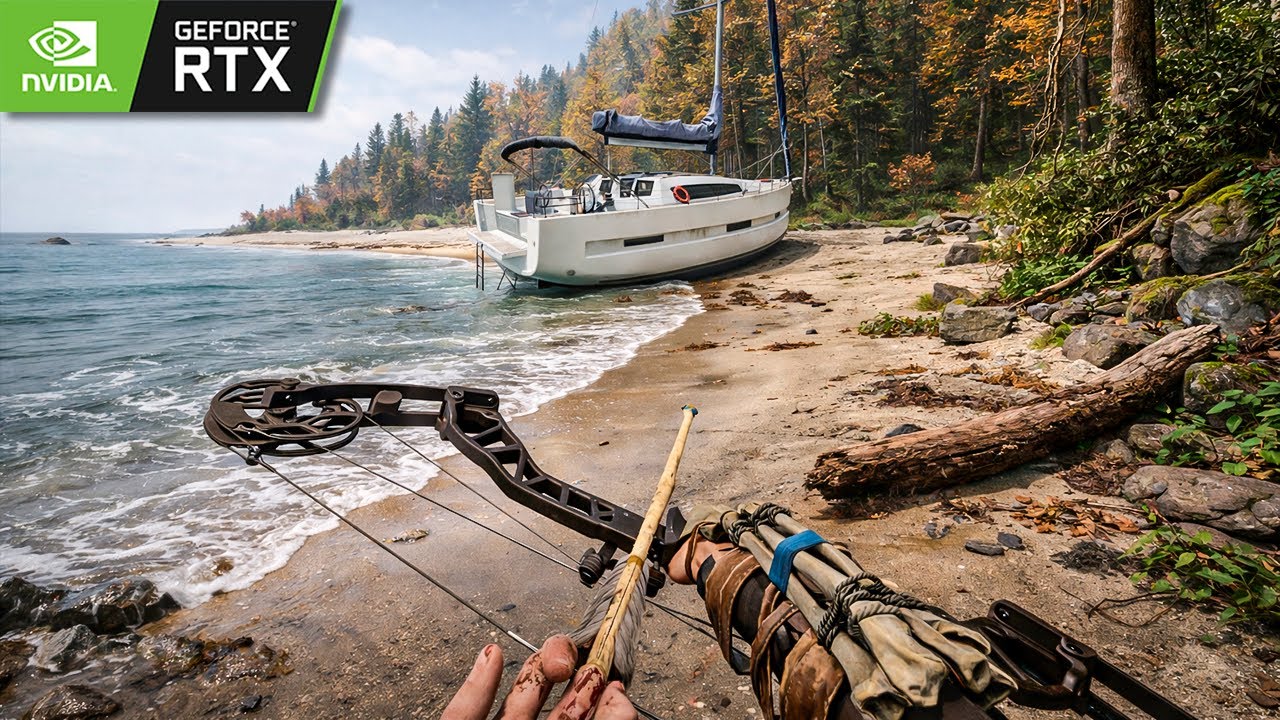 60º DIA SOBREVIVENDO NA FLORESTA | EXPLORAMOS A ÁREA PROIBIDA DA ILHA EM 4K60FPS RTX 3080TI