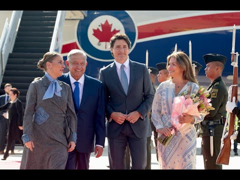 Recepción al primer ministro de Canadá, Justin Trudeau.