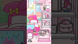 NEW UPDATE! 😱 MY MELODY FREE House Design 🩷 Challenge | toca boca world #tocaboca #shorts