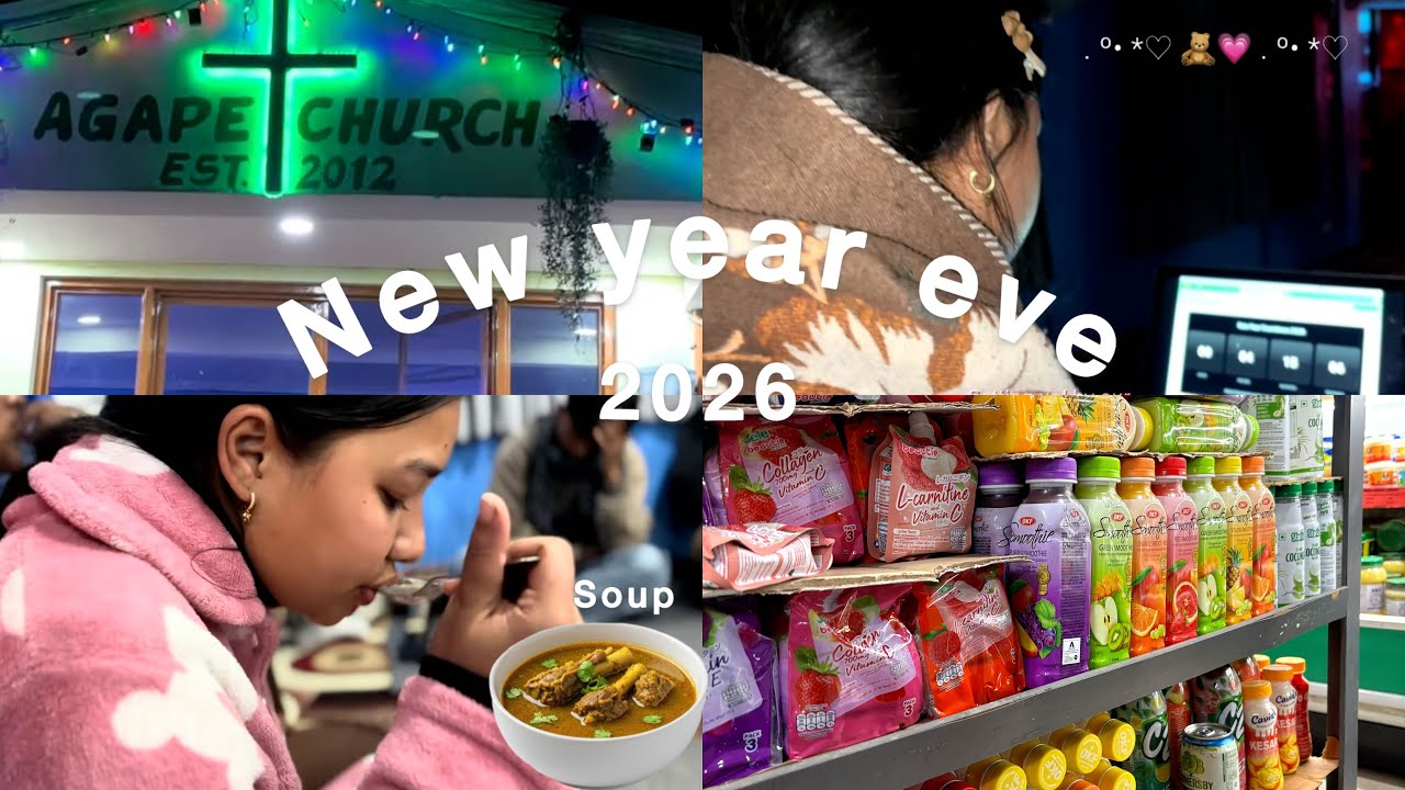 New year eve on church 2026⛪️⏳Cooking,Setup,Grocery,Lunch🩰