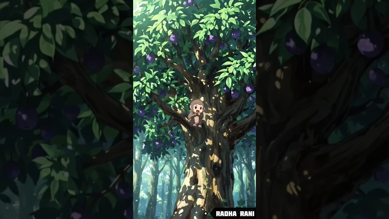 jamun tree |🤗💜|and her friend in tree| 