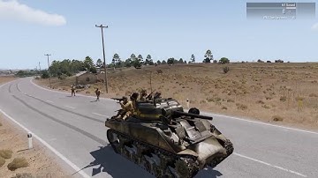 Triumphant Infantry Entrance on Shermans - Arma 3 Series - OPERATION TORCH