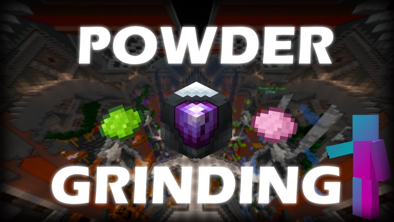 POWDER GRINDING level 118 hypixel skyblock YouTube