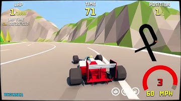 Super Retro GP - Forest Falls track. Work in progress.