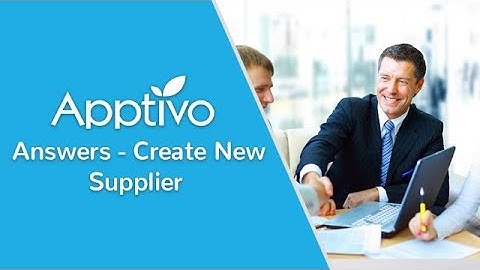 Apptivo Answers - Create New Supplier