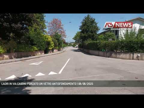LADRI IN VIA CASONI: FORZATO UN VETRO ANTISFONDAMENTO | 08/08/2025