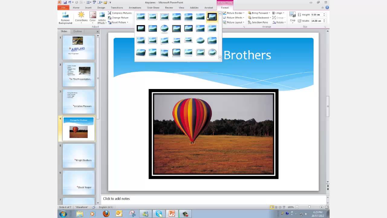 powerpoint presentation pictures effects