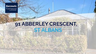 LIVE BROUGHT FORWARD AUCTION – 91 Abberley Crescent, St Albans - Harcourts Holmwood – 28/06/21 1PM