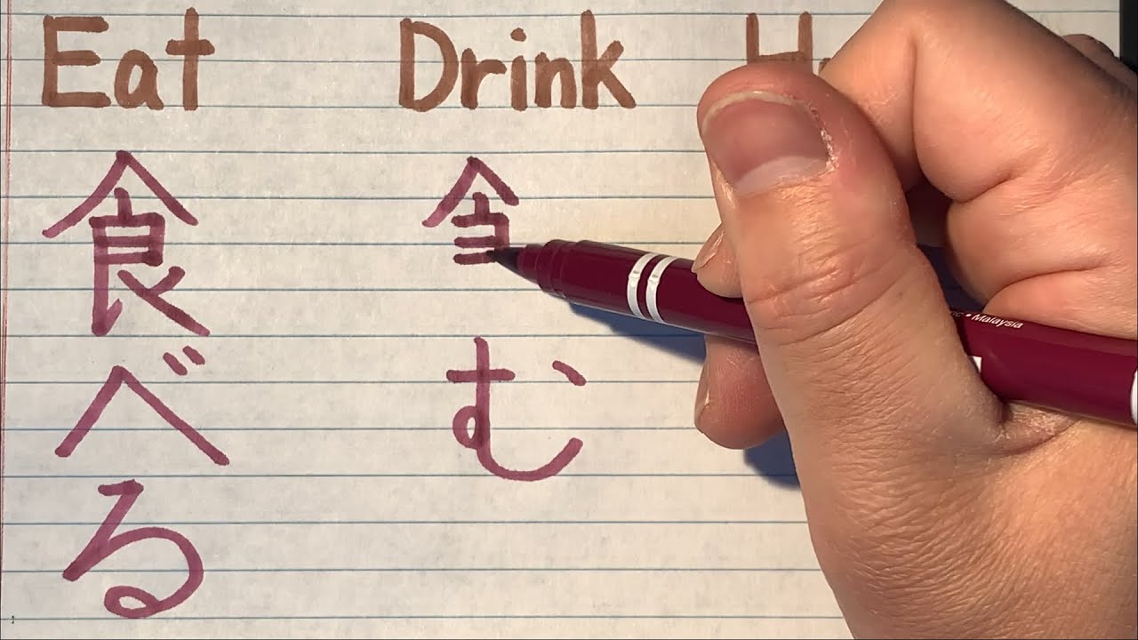 How to write eat(食) Kanji radicals in Japanese Learn Kanji radical stroke order, pronunciation