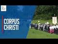 Traditional lake procession in Bavaria to celebrate the Catholic feast of Corpus Christi