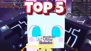 Top 5 YouTubers Hatching HUGE EASTER PETS! 🐰😱 | Pet Simulator X Roblox