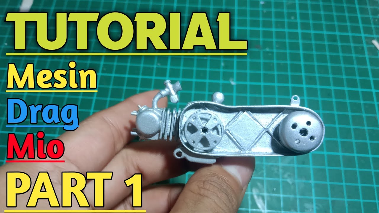 cara membuat mesin miniatur drag mio