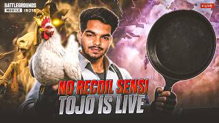 IS IT NO RECOIL OR BEST SENSITIVITY?? | IPhone 14 Pro MaX | FACECAM BGMI LIVE | TOJO IS LIVE