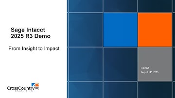 Sage Intacct R3 Demo