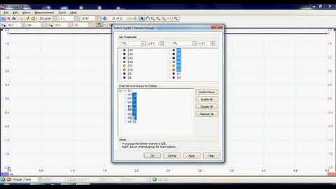 가성비 지존 미래스코프, PC오실로스코프, PicoScope 6,  Basic configuration of digital channels (1-11)