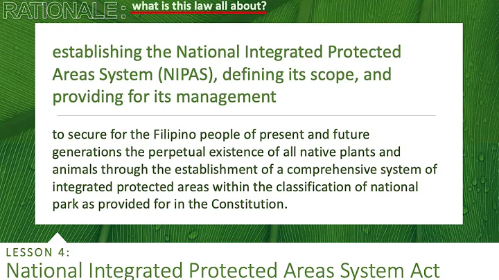 National Integrated Protected Areas System (NIPAS) Act - DayDayNews